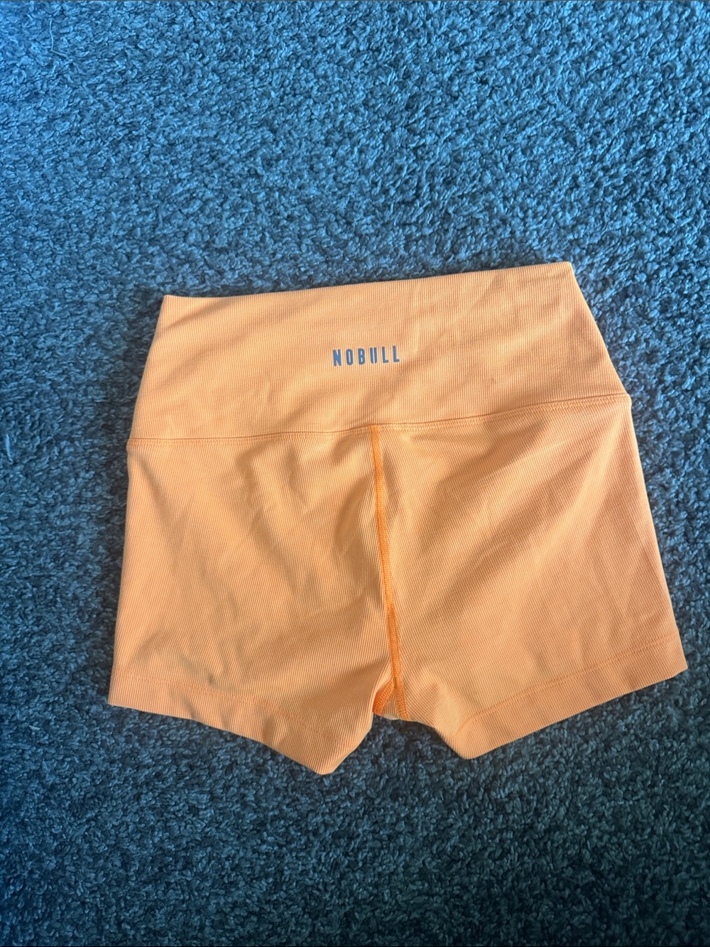 NOBULL Women's neon Orange High-Rise Bike Shorts